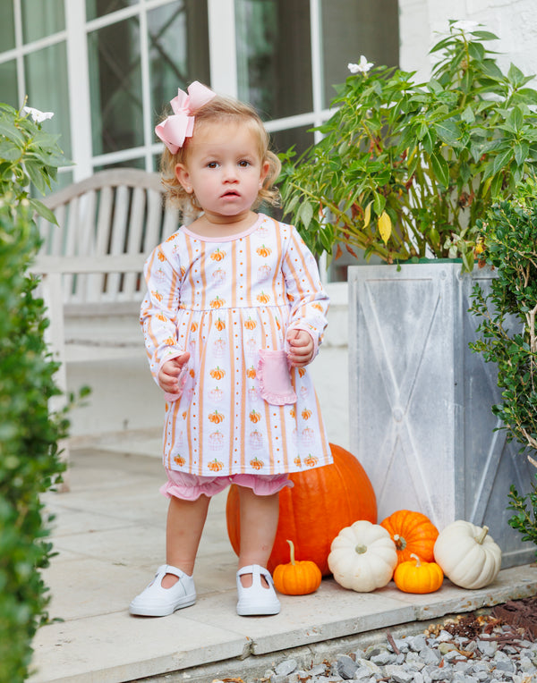 Pumpkin Patch Ruffle Bloomer Set