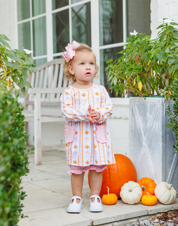 Pumpkin Patch Ruffle Bloomer Set