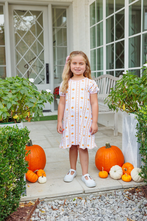 Pumpkin Patch Scalloped Dress