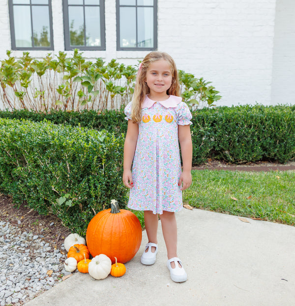 Pumpkin Floral Dress