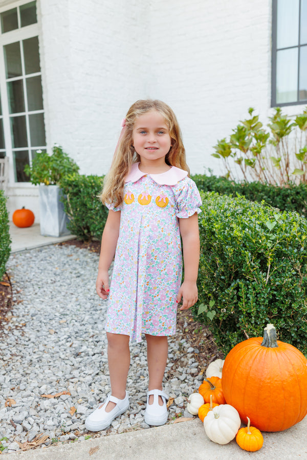 Pumpkin Floral Dress