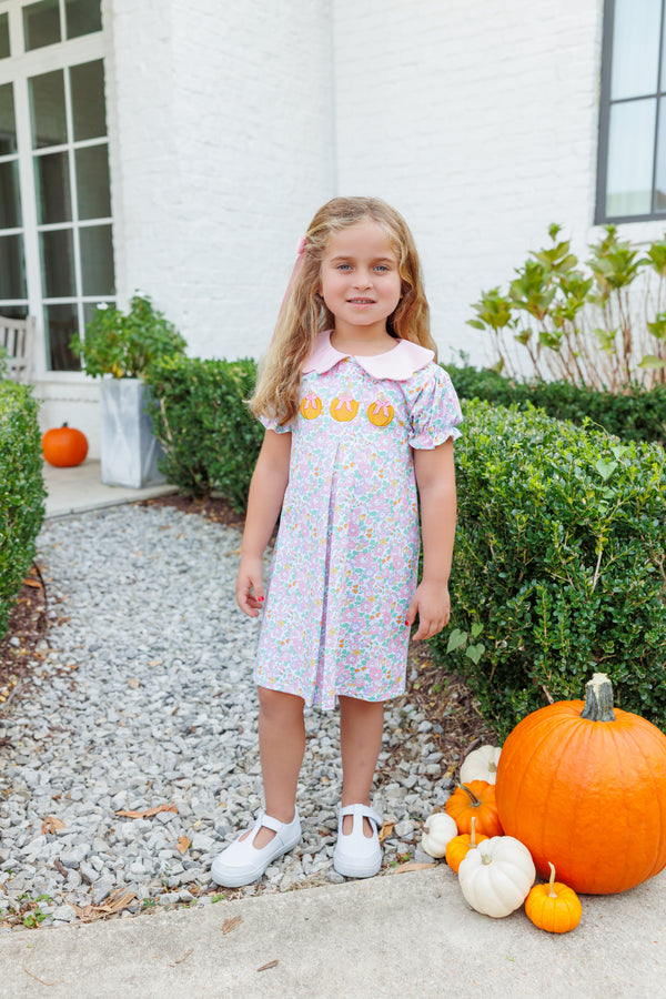 Pumpkin Floral Dress