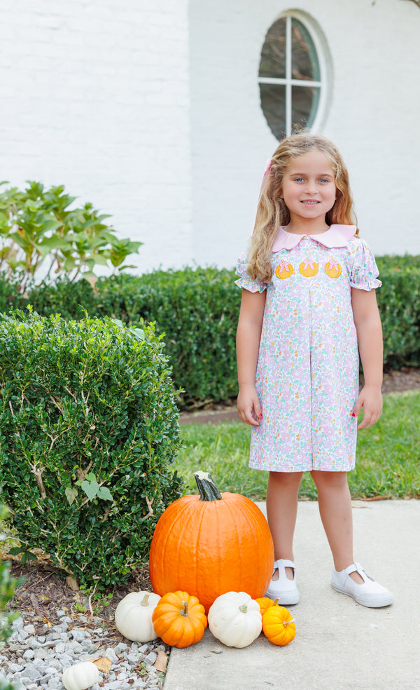 Pumpkin Floral Dress
