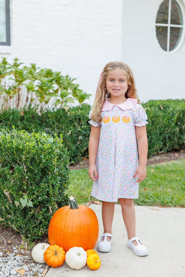 Pumpkin Floral Dress