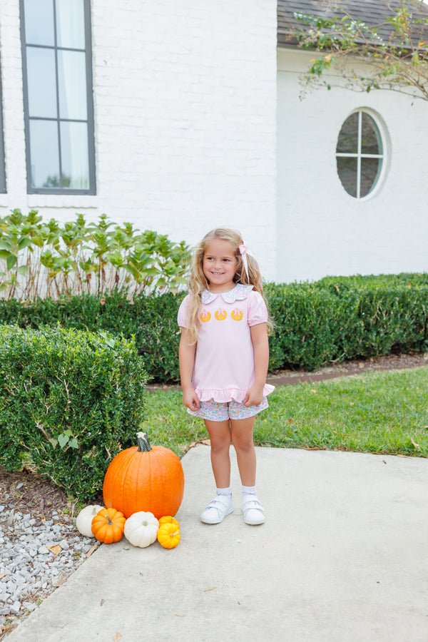 Pumpkin Floral Short Set