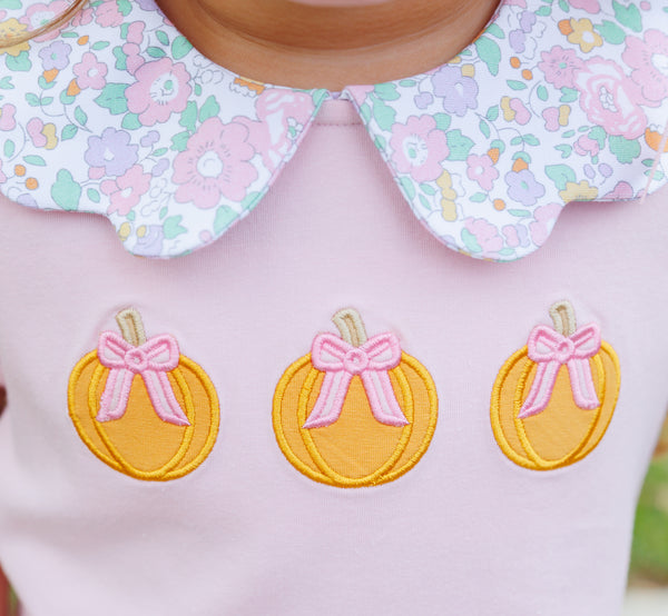 Pumpkin Floral Short Set