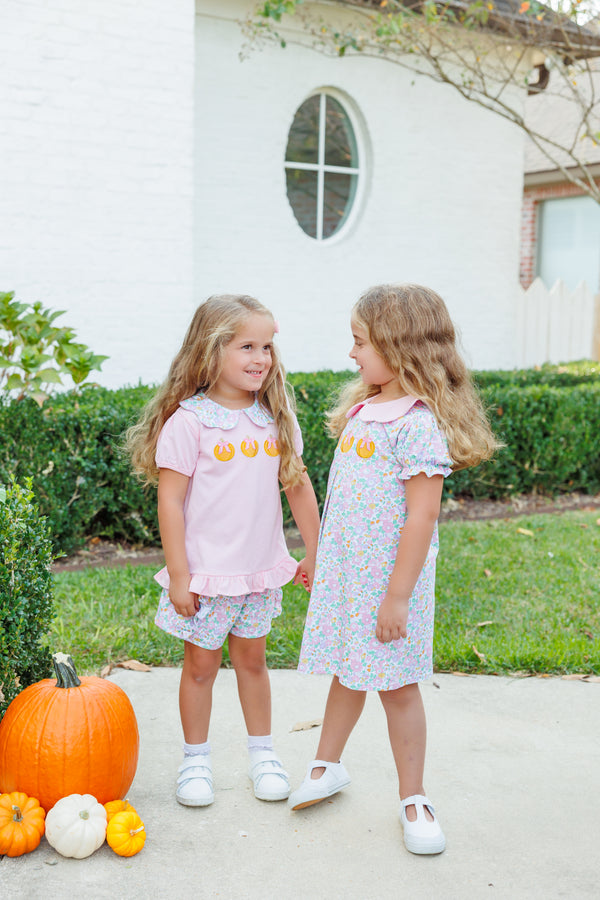 Pumpkin Floral Short Set