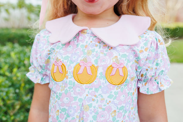 Pumpkin Floral Dress