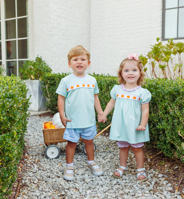 Pumpkin Rowe Bloomer Set