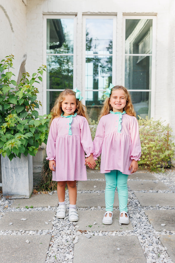 Scarlett Pant Set- Light Pink Stripe/Mint