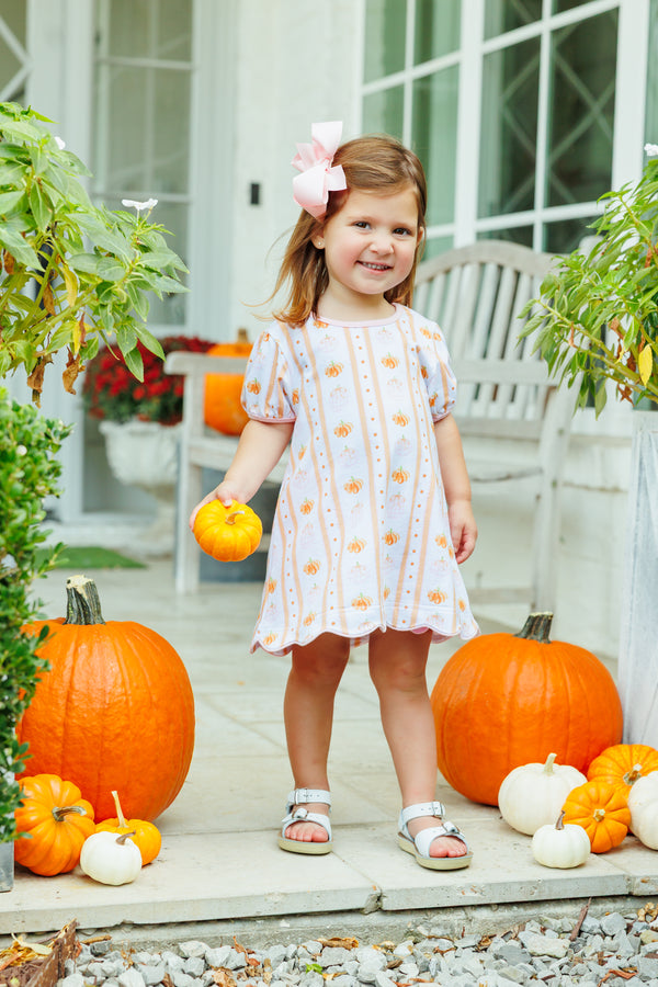 Pumpkin Patch Scalloped Dress