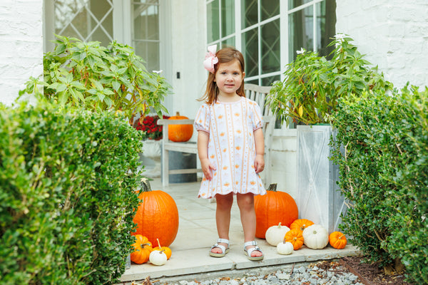 Pumpkin Patch Scalloped Dress