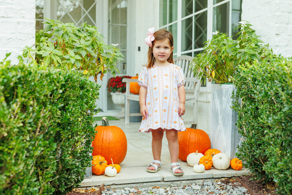 Pumpkin Patch Scalloped Dress