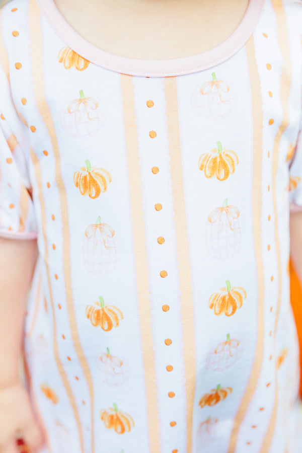 Pumpkin Patch Scalloped Dress