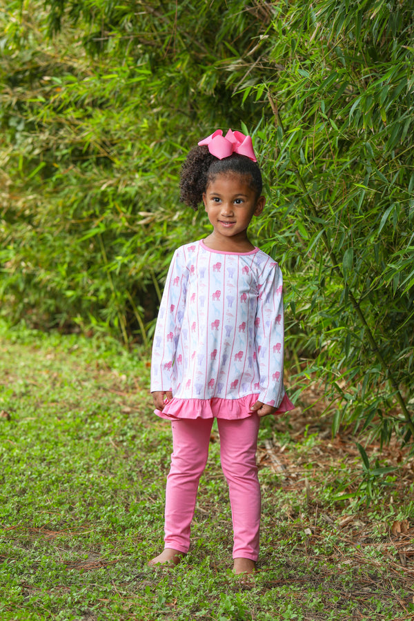 Welcome to the Jungle Ruffle Pants Set