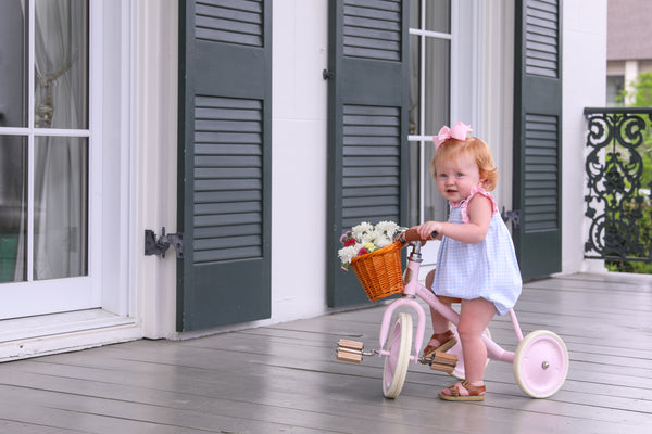 Meredith Bubble- Light Blue Gingham/Light Pink