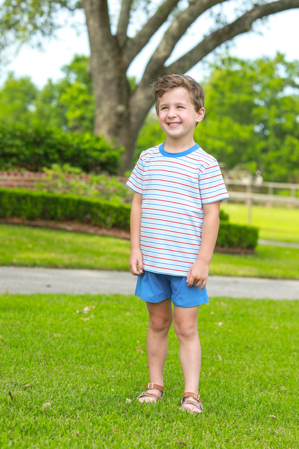 Drew Short Set- Patriotic Stripe