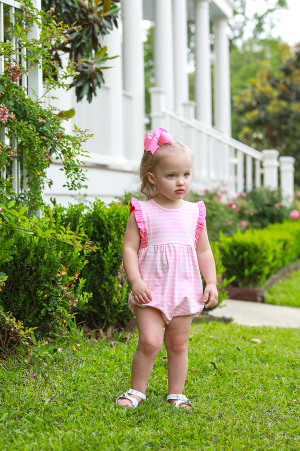 Josie Bubble- Light Pink Stripe/Light Pink