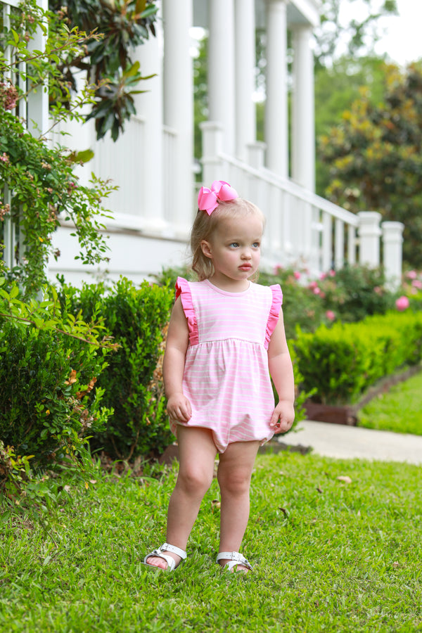 Josie Bubble- Light Pink Stripe/Light Pink