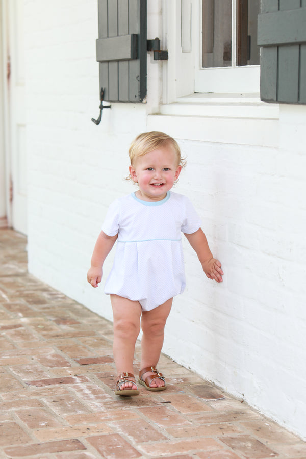 Bentley Bubble- Light Blue Bitty Dot