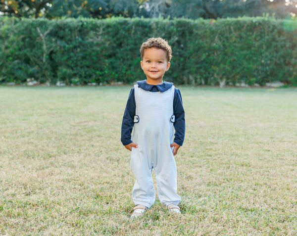 Gabriel Jon Jon Set- Light Blue Stripe/Navy