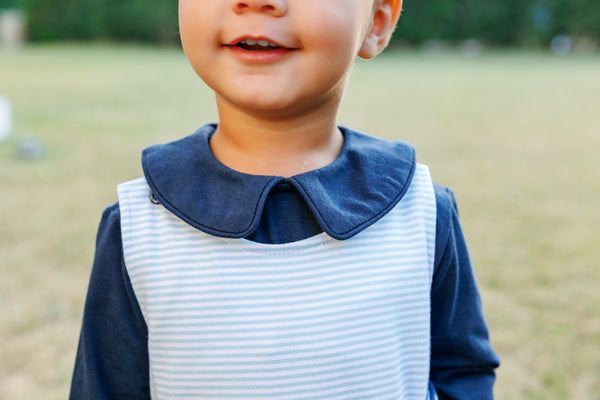 Gabriel Jon Jon Set- Light Blue Stripe/Navy