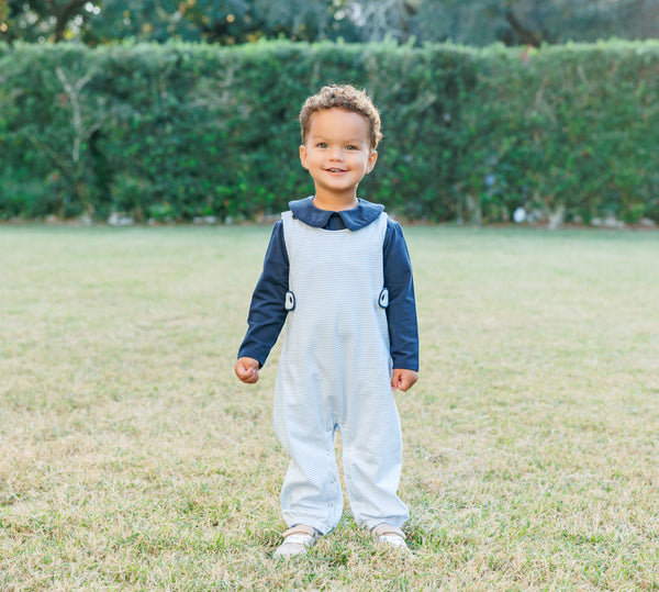 Gabriel Jon Jon Set- Light Blue Stripe/Navy