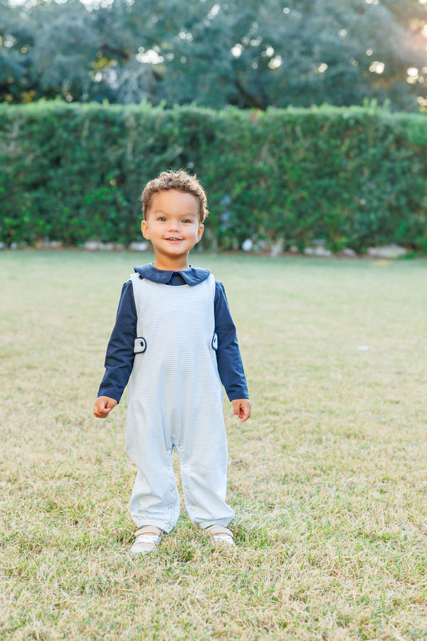 Gabriel Jon Jon Set- Light Blue Stripe/Navy