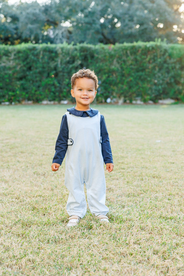 Gabriel Jon Jon Set- Light Blue Stripe/Navy