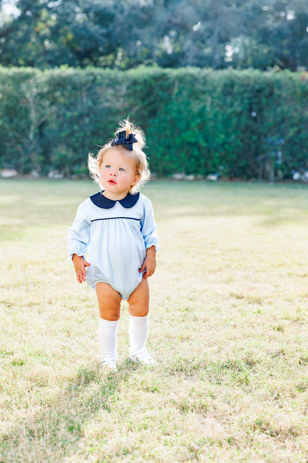 Katherine Bubble- Light Blue Stripe/Navy