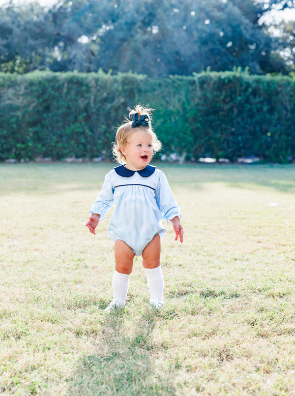 Katherine Bubble- Light Blue Stripe/Navy