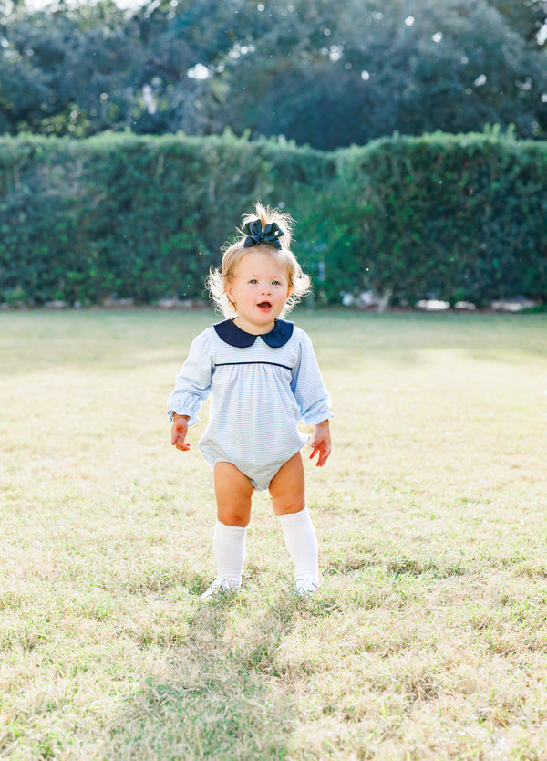Katherine Bubble- Light Blue Stripe/Navy