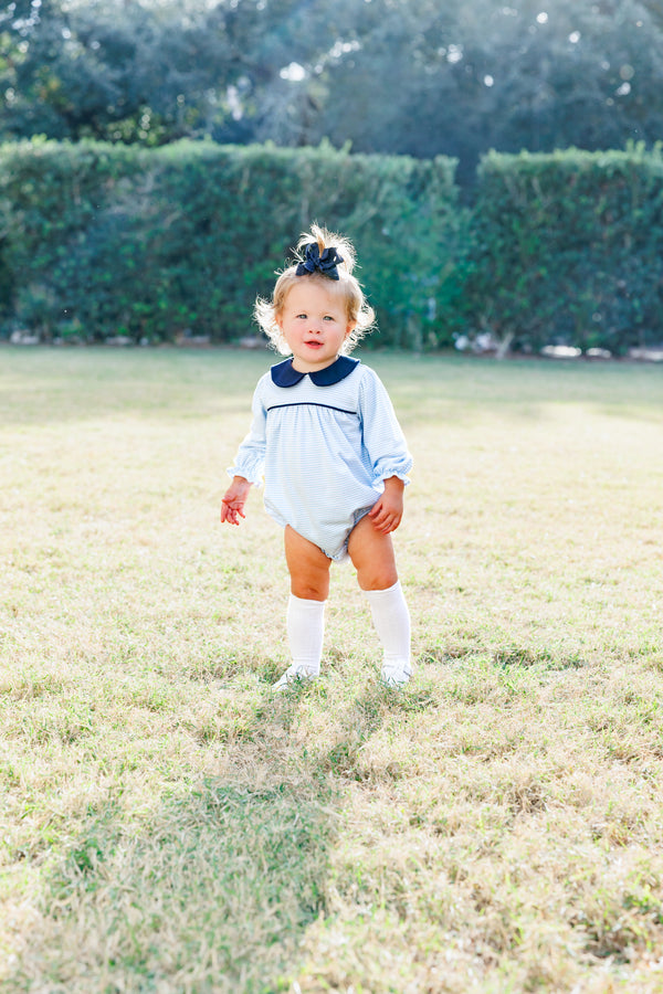 Katherine Bubble- Light Blue Stripe/Navy