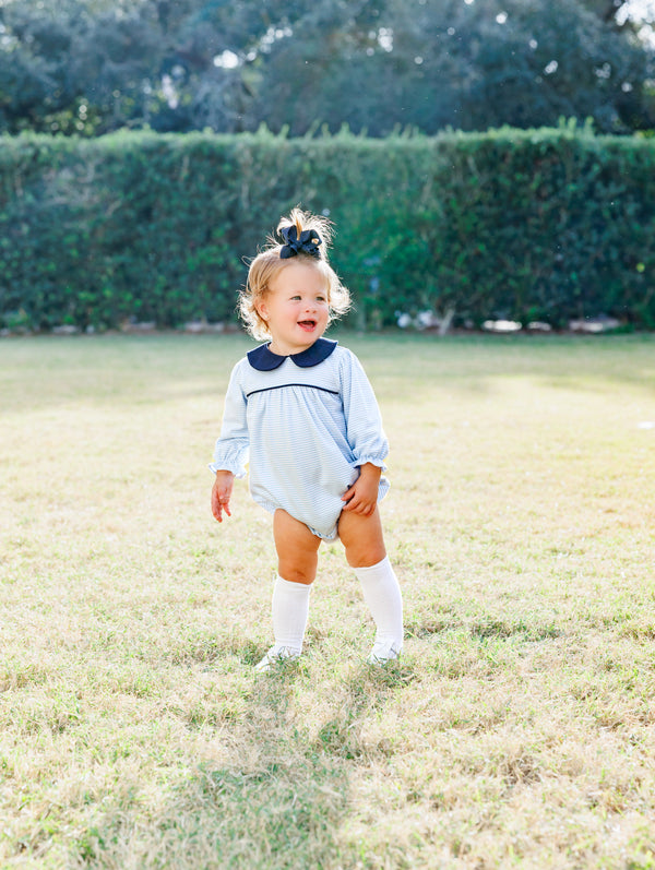 Katherine Bubble- Light Blue Stripe/Navy