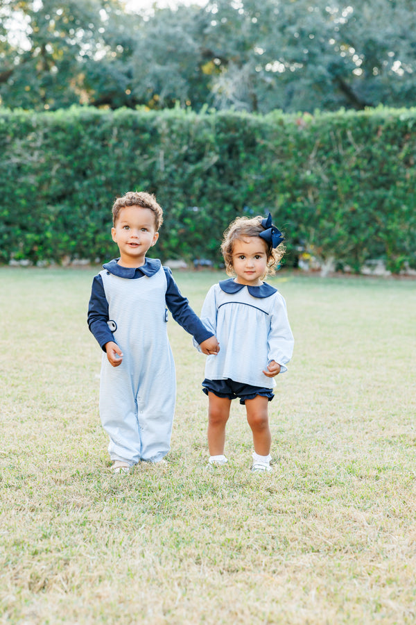 Gabriel Jon Jon Set- Light Blue Stripe/Navy