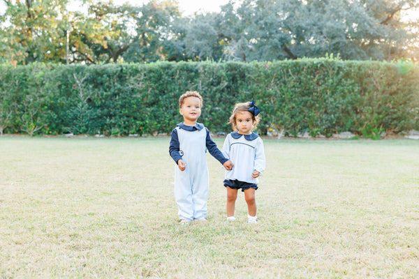 Gabriel Jon Jon Set- Light Blue Stripe/Navy