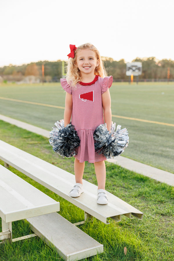 Megaphone Dress- Crimson