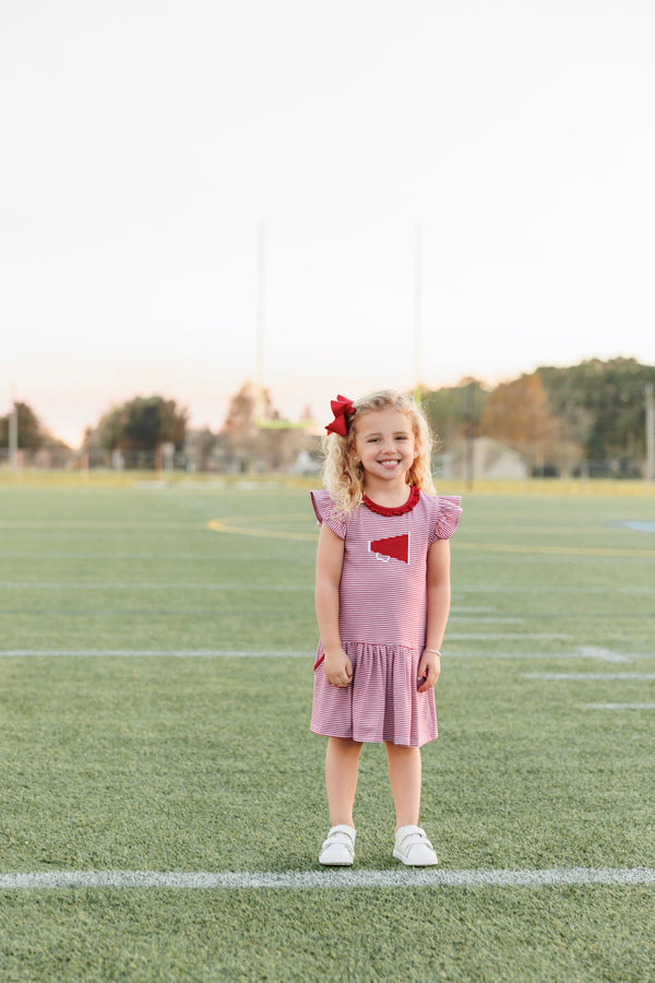 Megaphone Dress- Crimson
