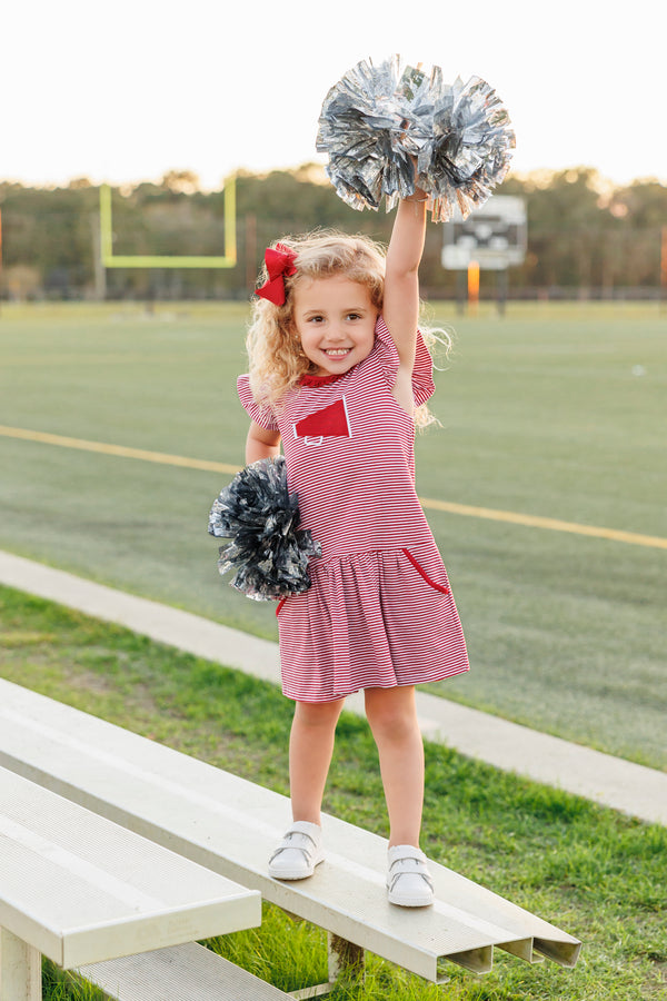 Megaphone Dress- Crimson