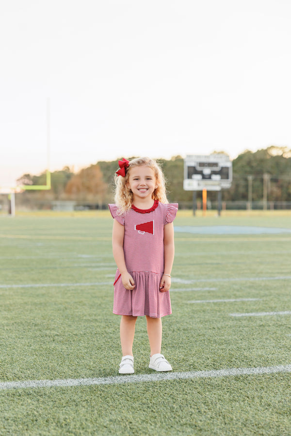 Megaphone Dress- Crimson