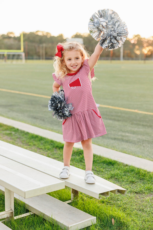 Megaphone Dress- Crimson
