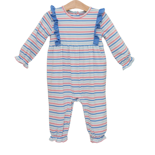 Olivia Romper- Hamptons Stripe