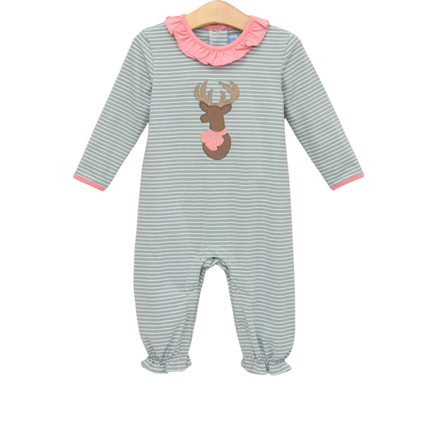 Deer Ruffle Romper