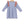 Madison Dress- Dusty Blue Stripe/Mauve