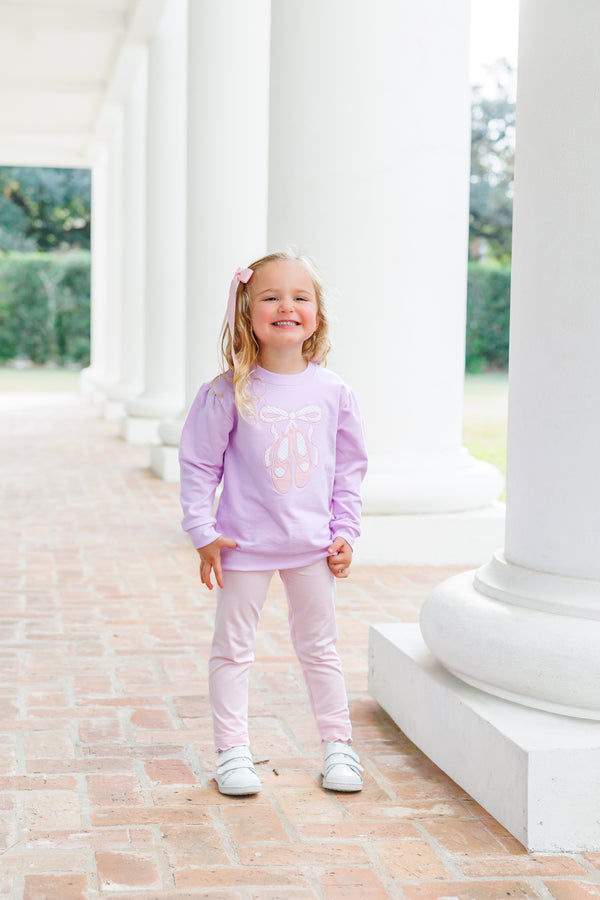 French Terry Pullover- Ballet Shoes