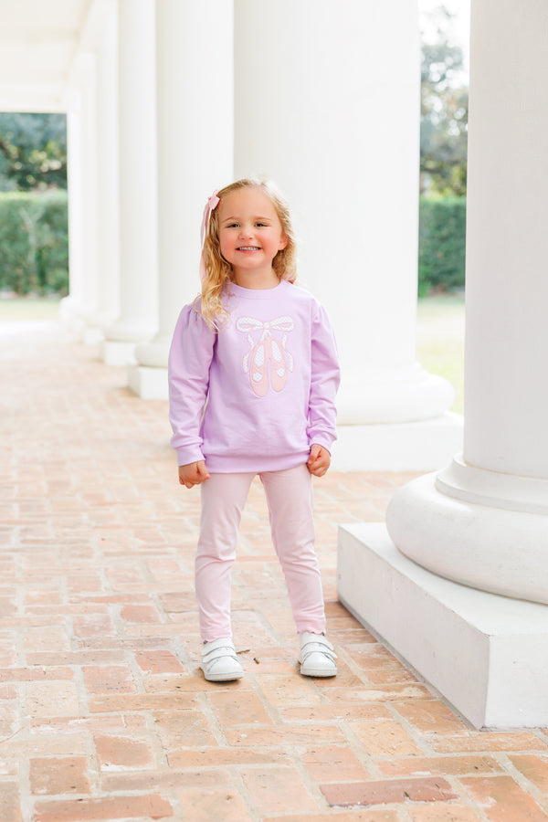 French Terry Pullover- Ballet Shoes