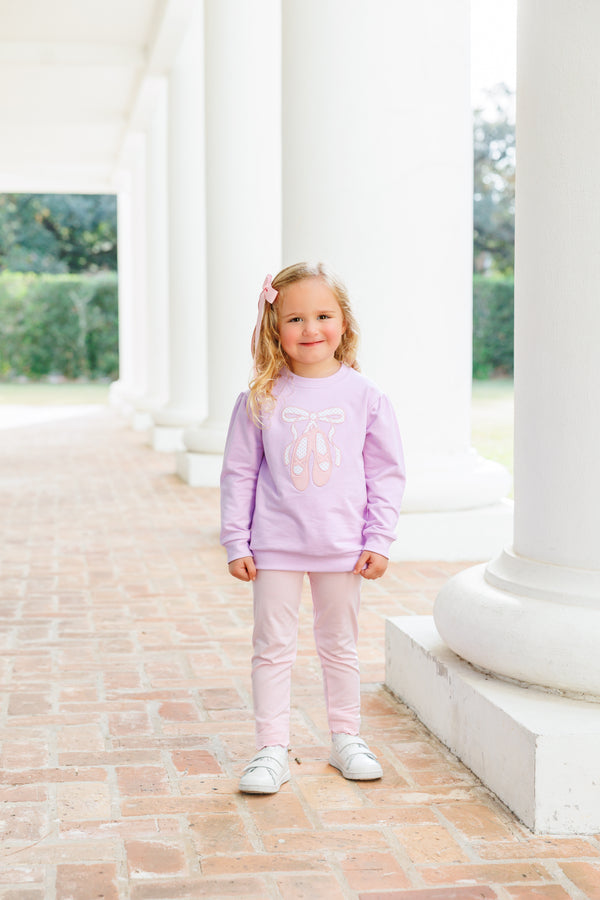 French Terry Pullover- Ballet Shoes