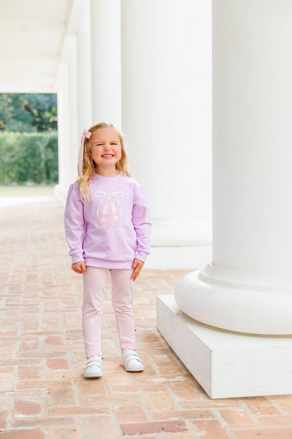 French Terry Pullover- Ballet Shoes