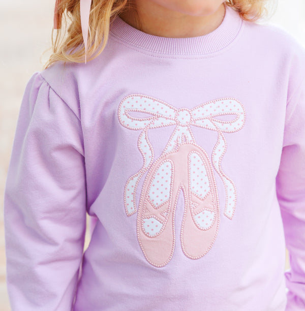 French Terry Pullover- Ballet Shoes