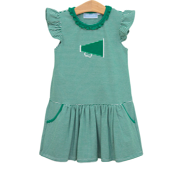 Megaphone Dress- Green
